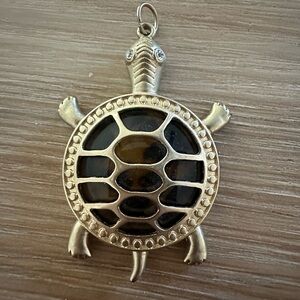Vintage Sea Turtle Shell Pendant